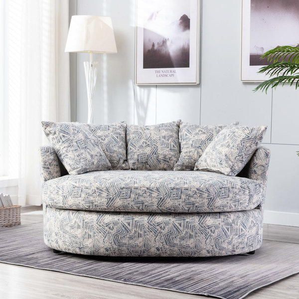 Willa Arlo Interiors Keir 58.4'' Wide Velvet Swivel Loveseat & Reviews